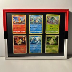 Custom Framed Pokémon Starter Card Art - Perfect Christmas Gift!